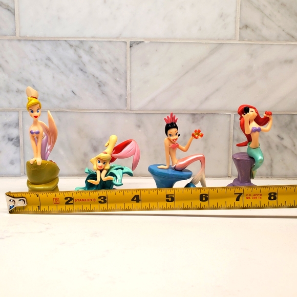RARE Disney Little Mermaid Ariel Sisters Figurine Set HTF Retired Cake Topper - Picture 9 of 9